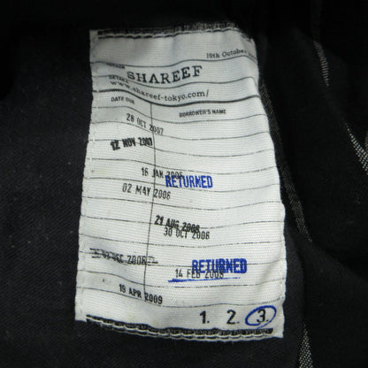 SHAREEF | シャリーフ STRIPE WIDE PANTS パンツ ブラック サイズ：3【三重本店】