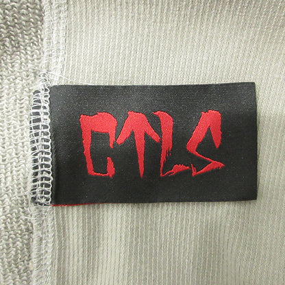 CVTVLIST | カタリスト アーチロゴユージュアルスウェットフーディ ロゴ刺繍スウェット半袖パーカー カットソー 23NB050301 グレー サイズ：1【三重本店】