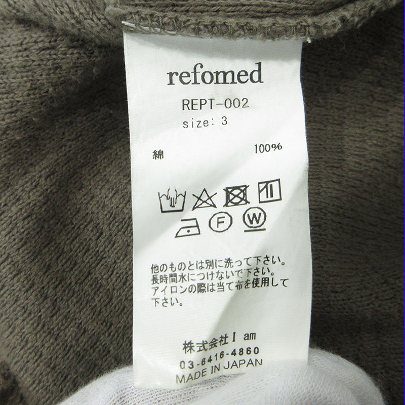 refomed | リフォメッド ワッフル地イージーパンツ パンツ REPT-002 ブラウン カーキ サイズ：3【三重本店】