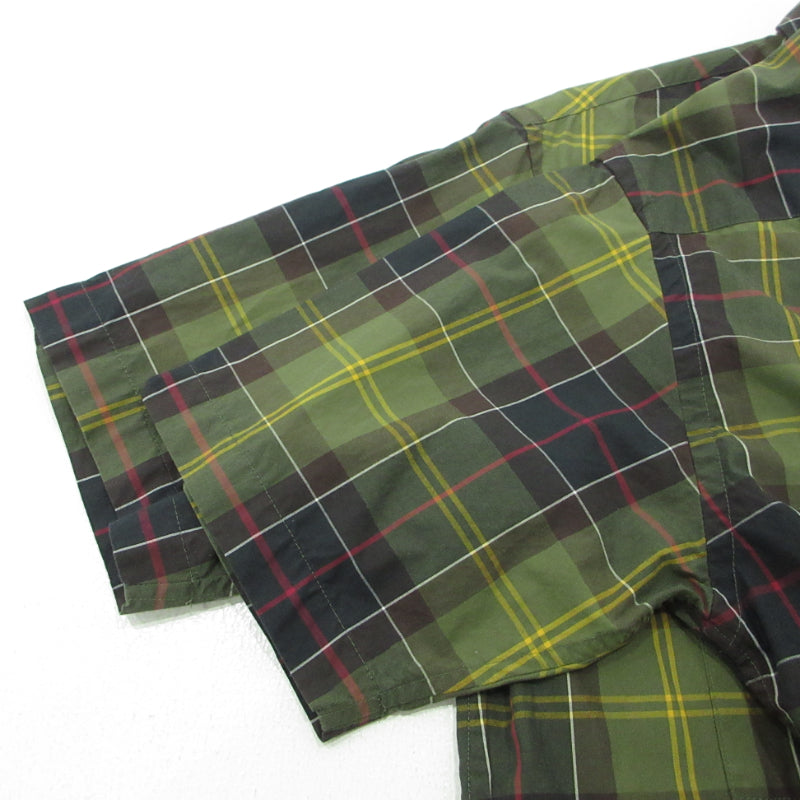 Barbour | バーブァー チェック柄 半袖シャツ 2001024 グリーン系 サイズ：38【三重本店】