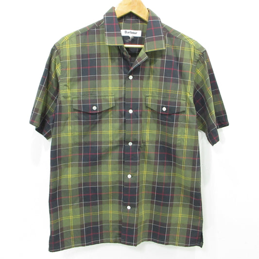 Barbour | バーブァー チェック柄 半袖シャツ 2001024 グリーン系 サイズ：38【三重本店】