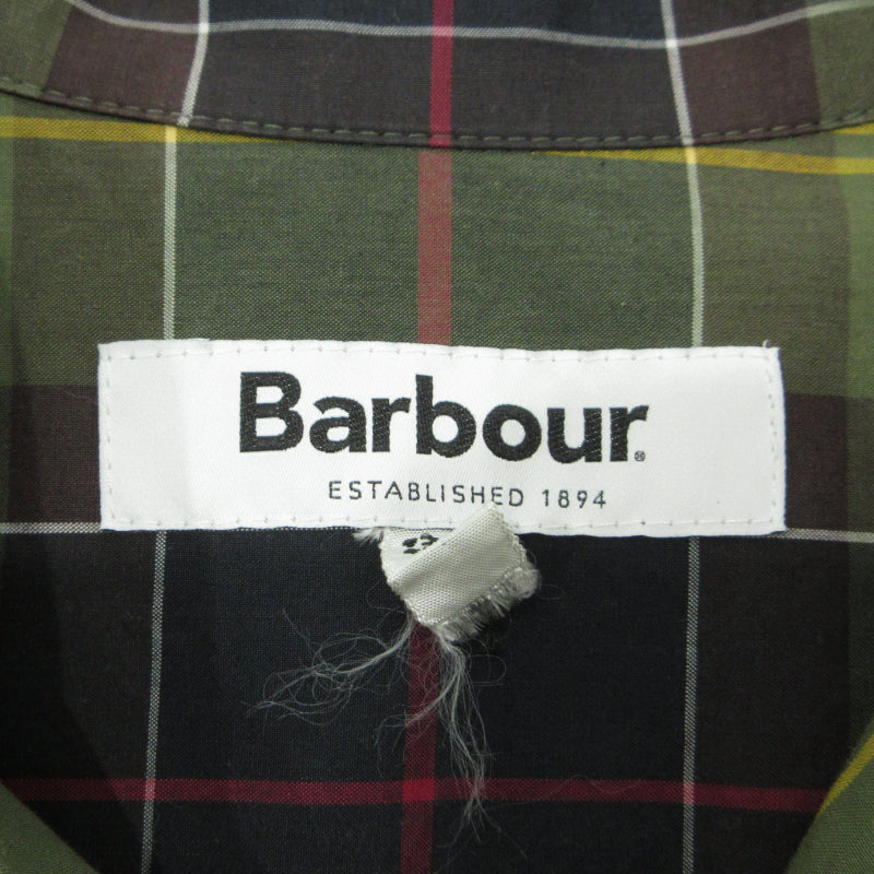 Barbour | バーブァー チェック柄 半袖シャツ 2001024 グリーン系 サイズ：38【三重本店】