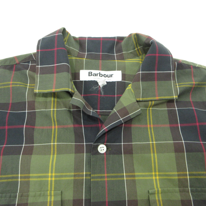 Barbour | バーブァー チェック柄 半袖シャツ 2001024 グリーン系 サイズ：38【三重本店】