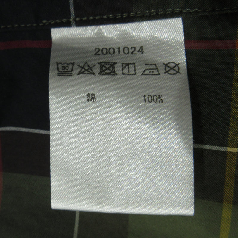 Barbour | バーブァー チェック柄 半袖シャツ 2001024 グリーン系 サイズ：38【三重本店】