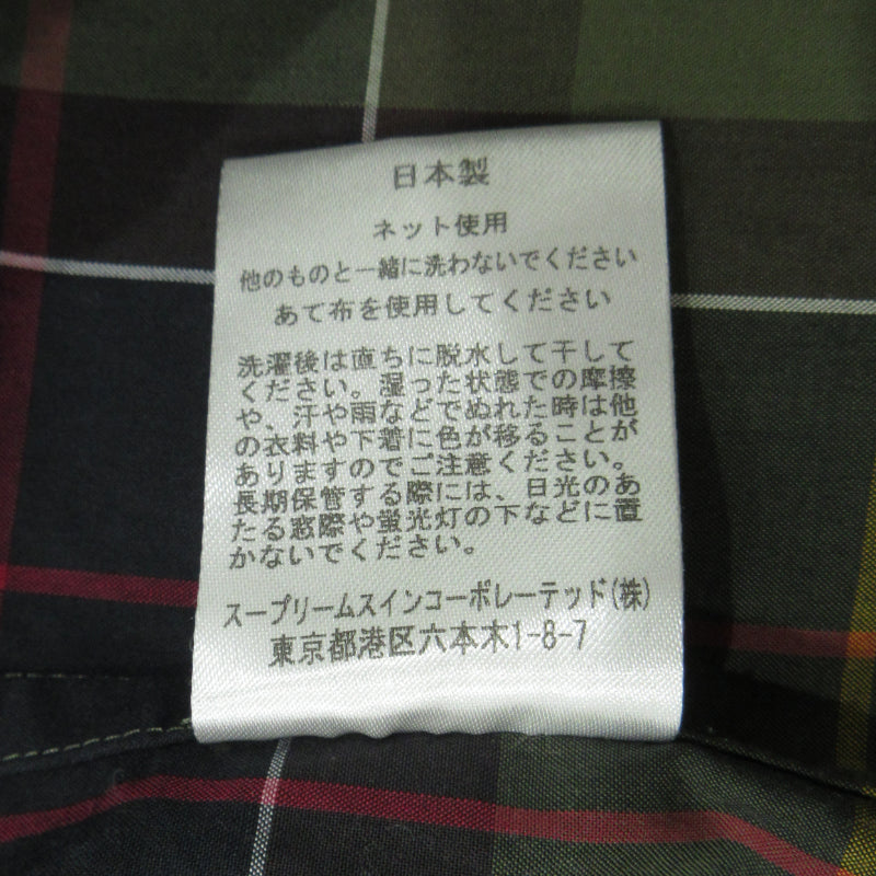 Barbour | バーブァー チェック柄 半袖シャツ 2001024 グリーン系 サイズ：38【三重本店】