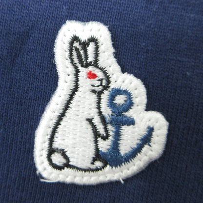#FR2 | エフアールツー 港 京都舞鶴オープン記念 花札半袖Tシャツ ロゴ刺繍 うさぎ 半袖Ｔシャツ FRC4518 ネイビー サイズ：XL【三重本店】