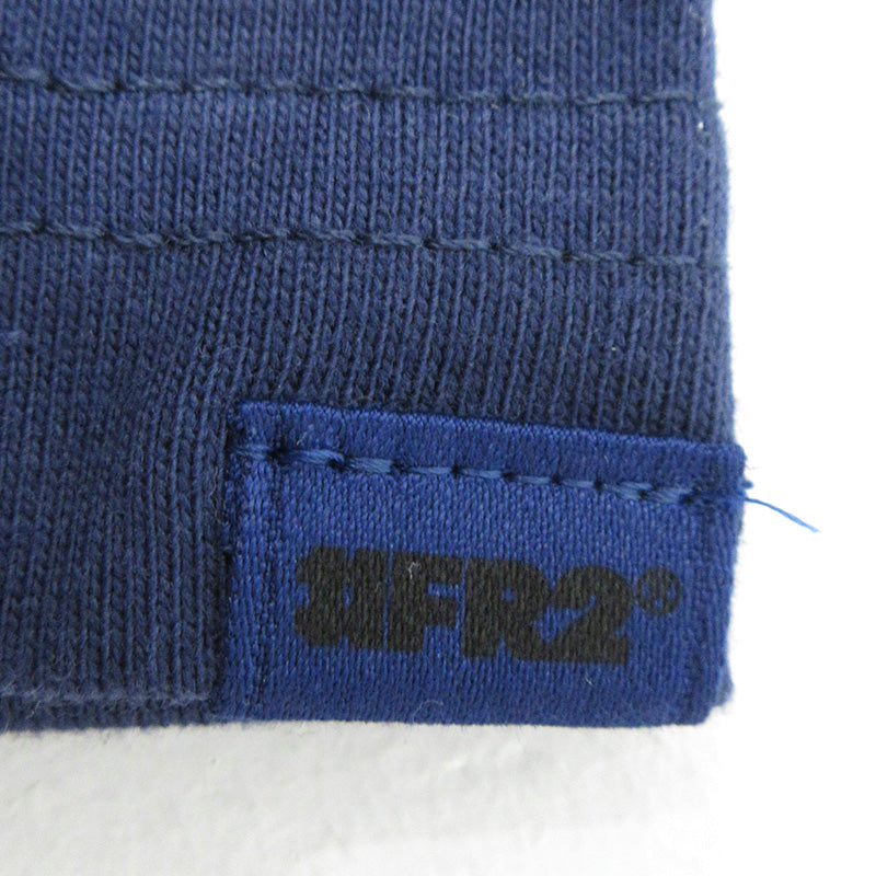 #FR2 | エフアールツー 港 京都舞鶴オープン記念 花札半袖Tシャツ ロゴ刺繍 うさぎ 半袖Ｔシャツ FRC4518 ネイビー サイズ：XL【三重本店】