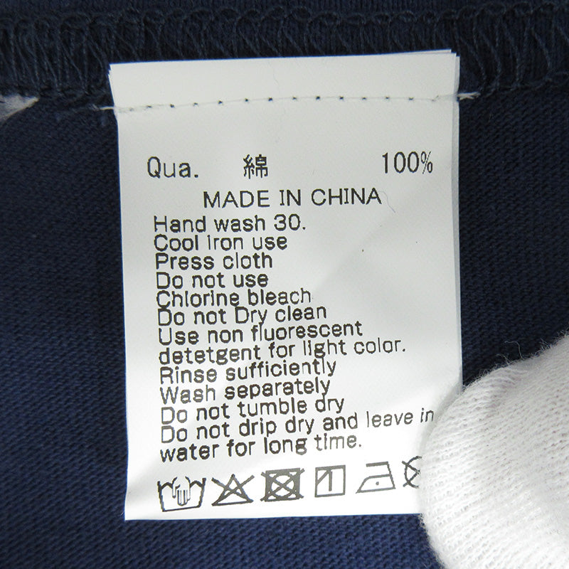 #FR2 | エフアールツー 港 京都舞鶴オープン記念 花札半袖Tシャツ ロゴ刺繍 うさぎ 半袖Ｔシャツ FRC4518 ネイビー サイズ：XL【三重本店】