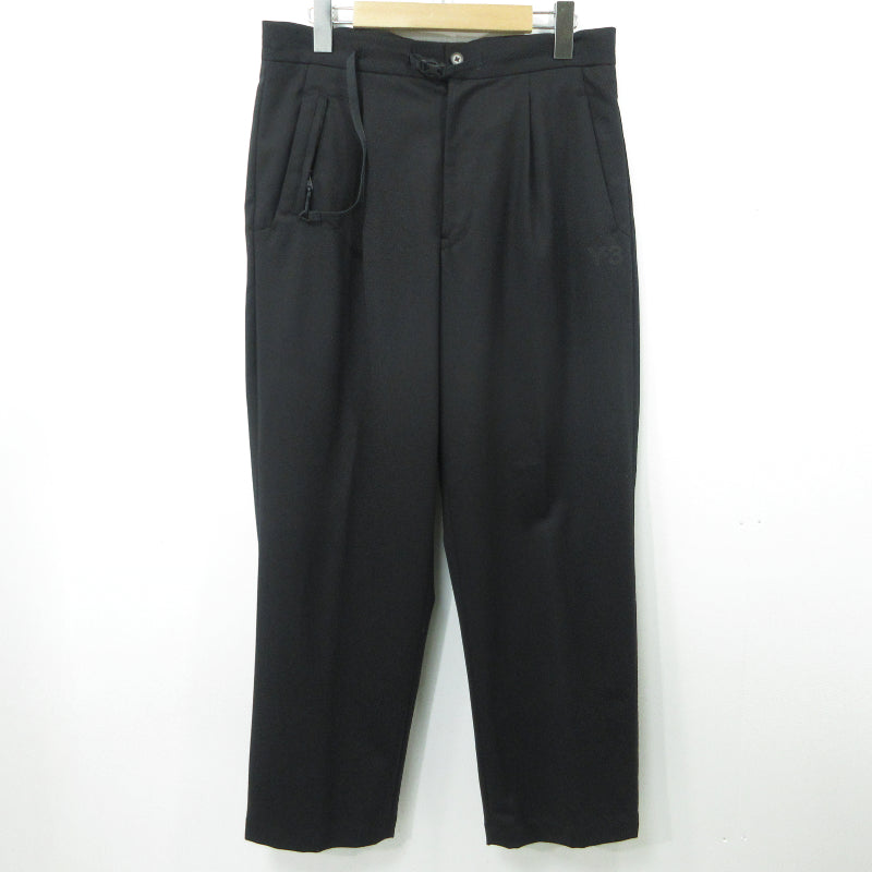 Y-3 | ワイスリー CLASSIC REFINED WOOL STRETCH TLRD CRP PANTS クロップドパンツ HB3387 ブラック サイズ：S【三重本店】