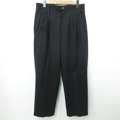Y-3 | ワイスリー CLASSIC REFINED WOOL STRETCH TLRD CRP PANTS クロップドパンツ HB3387 ブラック サイズ：S【三重本店】