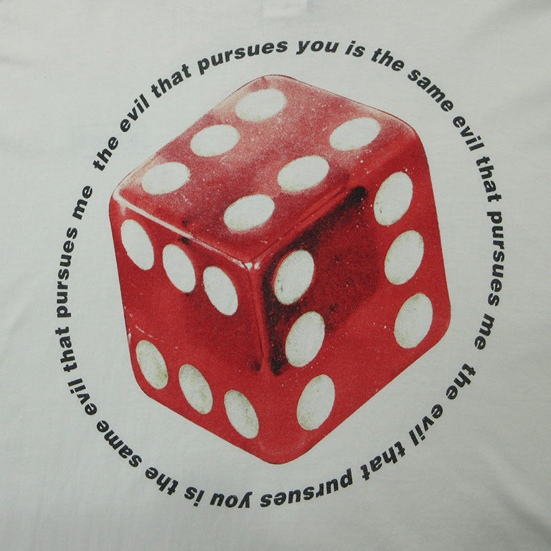 SAINT MICHAEL | セントマイケルセイントマイケル DICE TEE ダイス半袖Tシャツ サイコロ ロゴプリント 半袖Ｔシャツ SM-S23-0000-014 ホワイト ナチュラル 生成り サイズ：XL【三重本店】