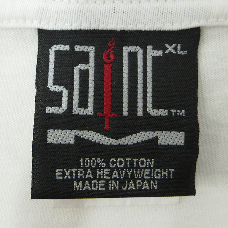 SAINT MICHAEL | セントマイケルセイントマイケル DICE TEE ダイス半袖Tシャツ サイコロ ロゴプリント 半袖Ｔシャツ SM-S23-0000-014 ホワイト ナチュラル 生成り サイズ：XL【三重本店】