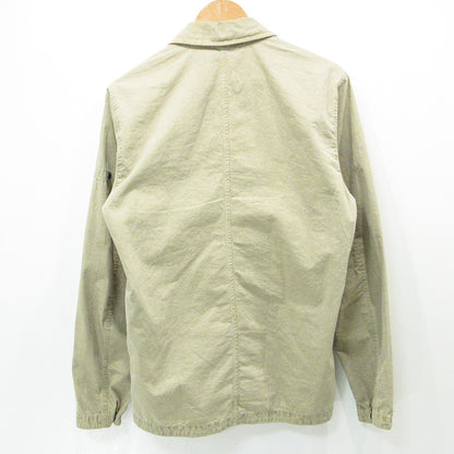 STONE ISLAND | ストーンアイランド ORGANIC COTTON OVERSHIRT JACKET オーガニックコットンオーバーシャツジャケット ジップ長袖シャツ 長袖シャツ 7915102WN ベージュ カーキ サイズ：M【三重本店】