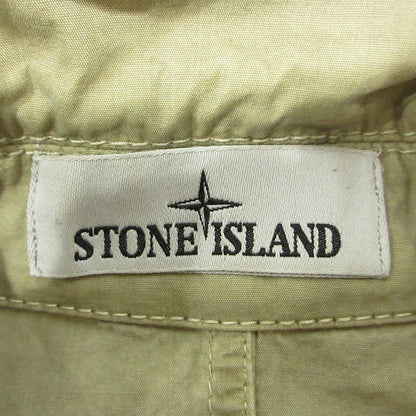 STONE ISLAND | ストーンアイランド ORGANIC COTTON OVERSHIRT JACKET オーガニックコットンオーバーシャツジャケット ジップ長袖シャツ 長袖シャツ 7915102WN ベージュ カーキ サイズ：M【三重本店】