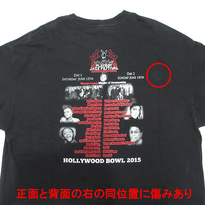 ALSTYLE | アルスタイル PLAY BOY JAZZ FESTIVAL プレイボーイジャズフェスティバル半袖Tシャツ 2015年 半袖Ｔシャツ ブラック サイズ：XXL【三重本店】