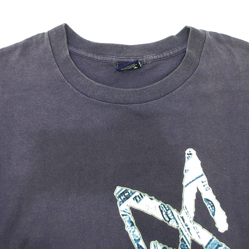 STUSSY | ステューシー ロゴプリント半袖Tシャツ 紺タグ 90’s 米国製 半袖Ｔシャツ ネイビー サイズ：XL【三重本店】