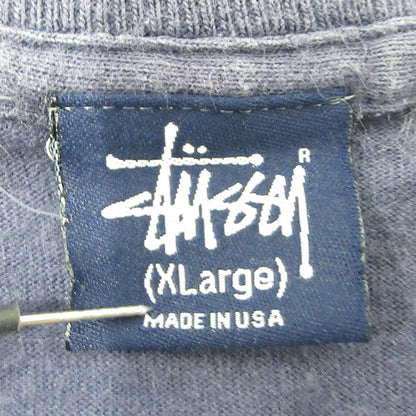 STUSSY | ステューシー ロゴプリント半袖Tシャツ 紺タグ 90’s 米国製 半袖Ｔシャツ ネイビー サイズ：XL【三重本店】