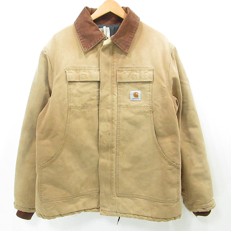 Carhartt | カーハート トラディショナルコート ロゴワッペン中綿ワークジャケット ダック生地 その他アウター ライトブラウン系 ベージュ キャメル サイズ：不明【三重本店】