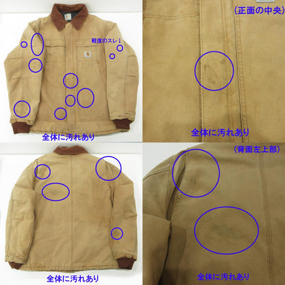 Carhartt | カーハート トラディショナルコート ロゴワッペン中綿ワークジャケット ダック生地 その他アウター ライトブラウン系 ベージュ キャメル サイズ：不明【三重本店】
