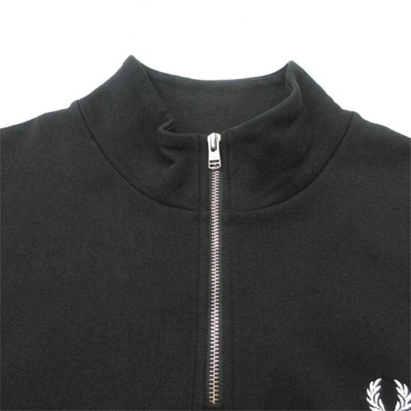 FRED PERRY | フレッドペリー ハーフジップ Half Zip Sweatshirt スウェット M3574 ブラック サイズ：XL【三重本店】