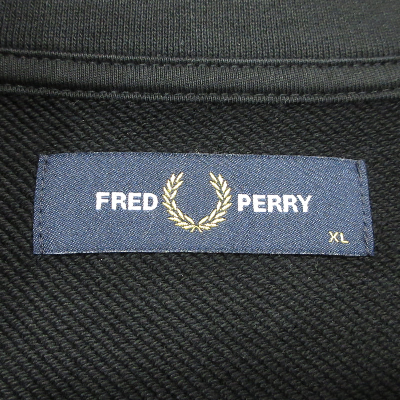 FRED PERRY | フレッドペリー ハーフジップ Half Zip Sweatshirt スウェット M3574 ブラック サイズ：XL【三重本店】