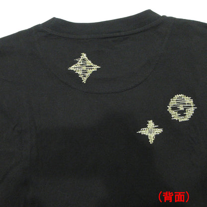 LOUIS VUITTON | ルイ・ヴィトン エンブロイダリーシグネチャー半袖Tシャツ ロゴ刺繍 刺し子刺繍 半袖Ｔシャツ 1AK7G7 ブラック サイズ：L【三重本店】
