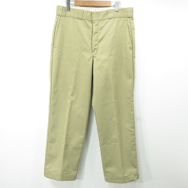 Dickies | ディッキーズ ロゴワッペンワークパンツ 80～90's TALONジップ シャモアクロス裏地 USA製 パンツ ベージュ サイズ：30【三重本店】