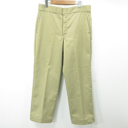 Dickies | ディッキーズ ロゴワッペンワークパンツ 80～90's TALONジップ シャモアクロス裏地 USA製 パンツ ベージュ サイズ：30【三重本店】