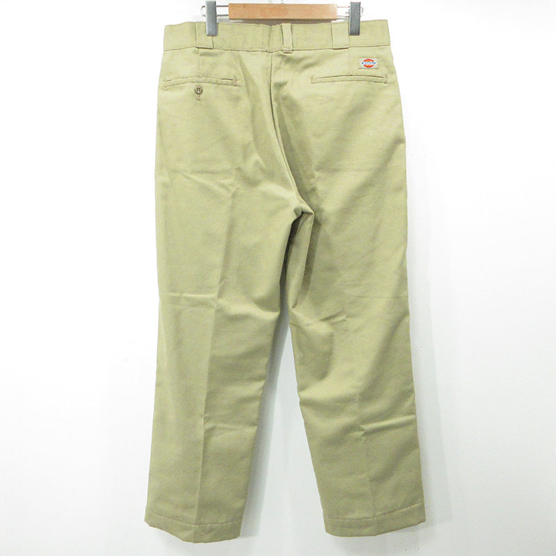 Dickies | ディッキーズ ロゴワッペンワークパンツ 80～90's TALONジップ シャモアクロス裏地 USA製 パンツ ベージュ サイズ：30【三重本店】