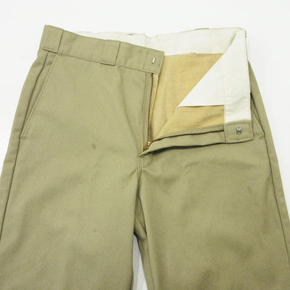 Dickies | ディッキーズ ロゴワッペンワークパンツ 80～90's TALONジップ シャモアクロス裏地 USA製 パンツ ベージュ サイズ：30【三重本店】