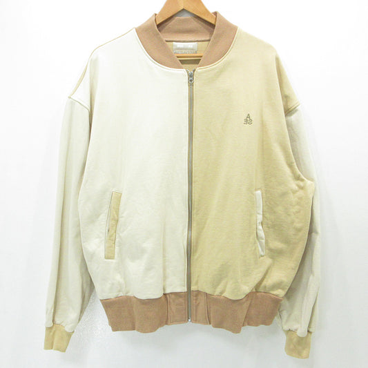 WIND AND SEA | ウィンダンシーウインダンシー Switch Sweat Blouson スイッチスウェットブルゾン ロゴ刺繍切替えスウェットジャケット その他アウター WDS-10TH-CS-01 ベージュ アイボリー イエロー系 サイズ：XL【三重本店】