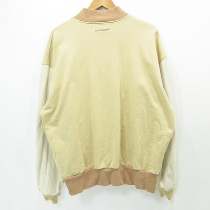 WIND AND SEA | ウィンダンシーウインダンシー Switch Sweat Blouson スイッチスウェットブルゾン ロゴ刺繍切替えスウェットジャケット その他アウター WDS-10TH-CS-01 ベージュ アイボリー イエロー系 サイズ：XL【三重本店】