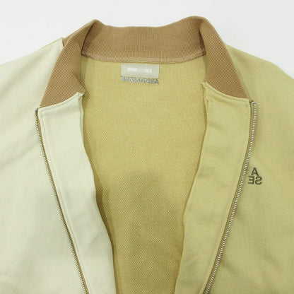 WIND AND SEA | ウィンダンシーウインダンシー Switch Sweat Blouson スイッチスウェットブルゾン ロゴ刺繍切替えスウェットジャケット その他アウター WDS-10TH-CS-01 ベージュ アイボリー イエロー系 サイズ：XL【三重本店】