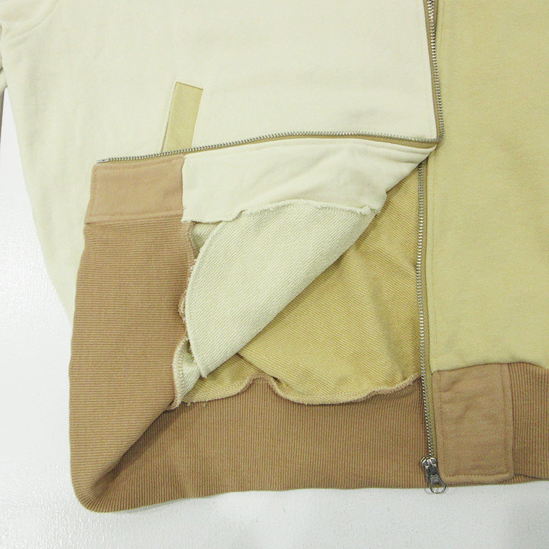 WIND AND SEA | ウィンダンシーウインダンシー Switch Sweat Blouson スイッチスウェットブルゾン ロゴ刺繍切替えスウェットジャケット その他アウター WDS-10TH-CS-01 ベージュ アイボリー イエロー系 サイズ：XL【三重本店】