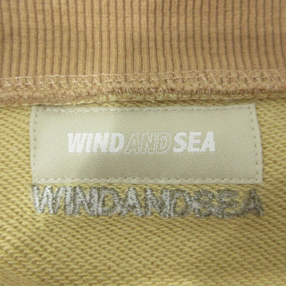 WIND AND SEA | ウィンダンシーウインダンシー Switch Sweat Blouson スイッチスウェットブルゾン ロゴ刺繍切替えスウェットジャケット その他アウター WDS-10TH-CS-01 ベージュ アイボリー イエロー系 サイズ：XL【三重本店】
