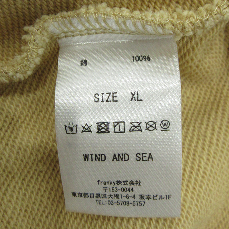 WIND AND SEA | ウィンダンシーウインダンシー Switch Sweat Blouson スイッチスウェットブルゾン ロゴ刺繍切替えスウェットジャケット その他アウター WDS-10TH-CS-01 ベージュ アイボリー イエロー系 サイズ：XL【三重本店】