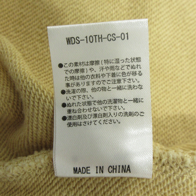 WIND AND SEA | ウィンダンシーウインダンシー Switch Sweat Blouson スイッチスウェットブルゾン ロゴ刺繍切替えスウェットジャケット その他アウター WDS-10TH-CS-01 ベージュ アイボリー イエロー系 サイズ：XL【三重本店】