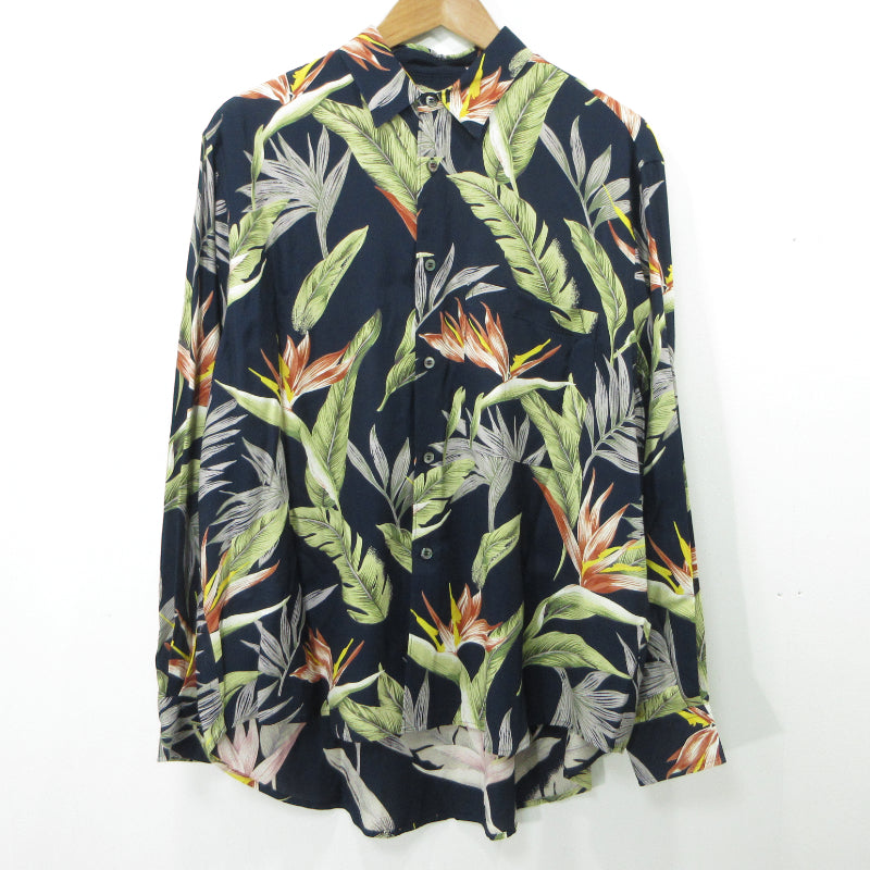 FACTOTUM | ファクトタム Botanica Round Hem Shirt 長袖シャツ 01060149 ネイビー サイズ：46【三重本店】
