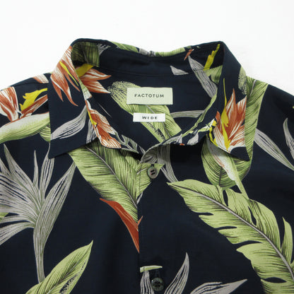 FACTOTUM | ファクトタム Botanica Round Hem Shirt 長袖シャツ 01060149 ネイビー サイズ：46【三重本店】