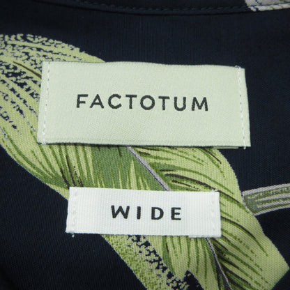 FACTOTUM | ファクトタム Botanica Round Hem Shirt 長袖シャツ 01060149 ネイビー サイズ：46【三重本店】