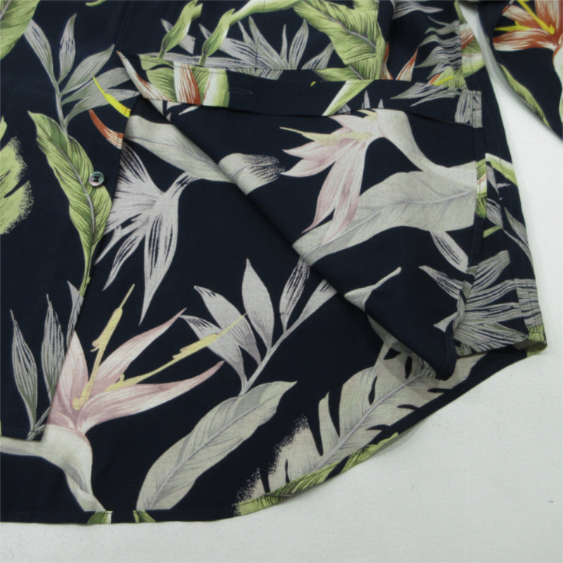 FACTOTUM | ファクトタム Botanica Round Hem Shirt 長袖シャツ 01060149 ネイビー サイズ：46【三重本店】