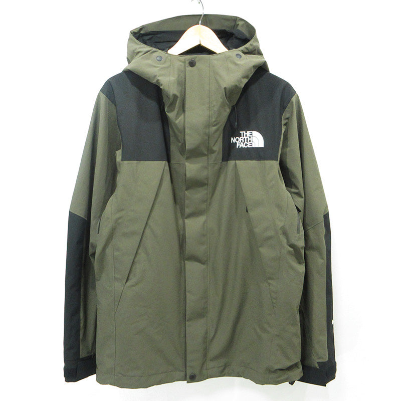 THE NORTH FACE | ザ・ノースフェイス Mountain Jacket マウンテンジャケット ロゴ刺繍ナイロンジャケット マウンテンパーカー GORE-TEX マウンテンパーカー NP61800 カーキグリーン サイズ：L【三重本店】