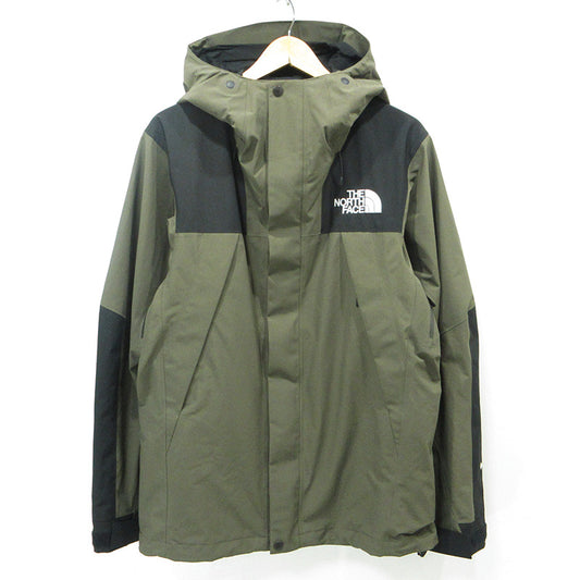 THE NORTH FACE | ザ・ノースフェイス Mountain Jacket マウンテンジャケット ロゴ刺繍ナイロンジャケット マウンテンパーカー GORE-TEX マウンテンパーカー NP61800 カーキグリーン サイズ：L【三重本店】