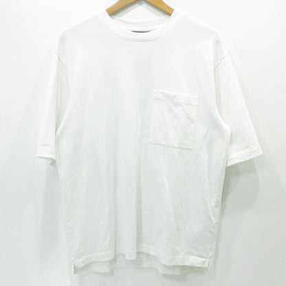 DSQUARED2 | ディースクエアード バーチカルロゴTシャツ 26年 胸ポケット付きバックロゴプリント半袖Tシャツ 半袖Ｔシャツ S74GD1559 ホワイト サイズ：M【三重本店】