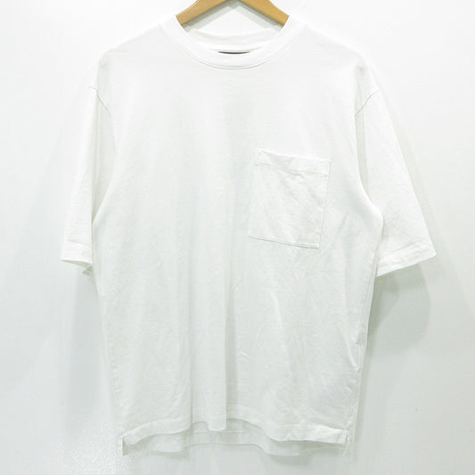 DSQUARED2 | ディースクエアード バーチカルロゴTシャツ 26年 胸ポケット付きバックロゴプリント半袖Tシャツ 半袖Ｔシャツ S74GD1559 ホワイト サイズ：M【三重本店】