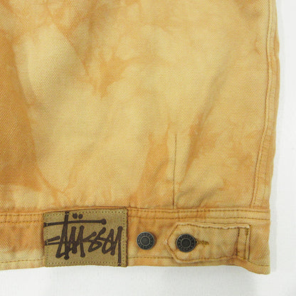 STUSSY | ステューシー Shearling Dyed Trucker Jacket シアリングダイドトラッカージャケット 総柄裏ボアデニムジップジャケット タイダイ柄 その他アウター 115546 ブラウン サイズ：M【三重本店】