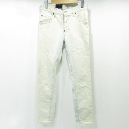DSQUARED2 | ディースクエアード SUPER TWINKY JEAN 20AW スーパートゥインキー ボタンフライデニムパンツ デニムパンツ S74LB0796 ホワイト サイズ：42【三重本店】
