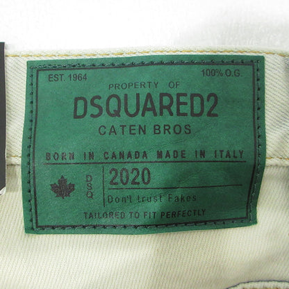 DSQUARED2 | ディースクエアード SUPER TWINKY JEAN 20AW スーパートゥインキー ボタンフライデニムパンツ デニムパンツ S74LB0796 ホワイト サイズ：42【三重本店】