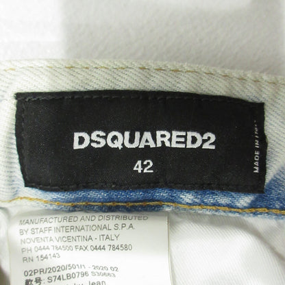 DSQUARED2 | ディースクエアード SUPER TWINKY JEAN 20AW スーパートゥインキー ボタンフライデニムパンツ デニムパンツ S74LB0796 ホワイト サイズ：42【三重本店】