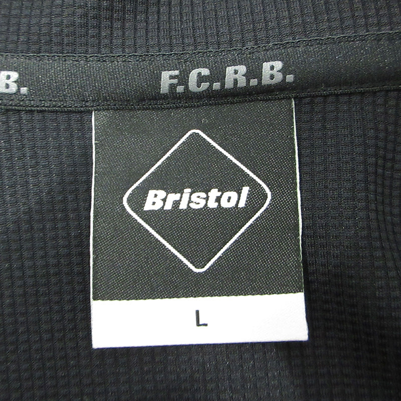 FCRB | エフシーアールビー POLARTECロゴワッペントラックジャケット ポーラテックジャージ ジャージ FCRB-192051 ブラック サイズ：L【三重本店】